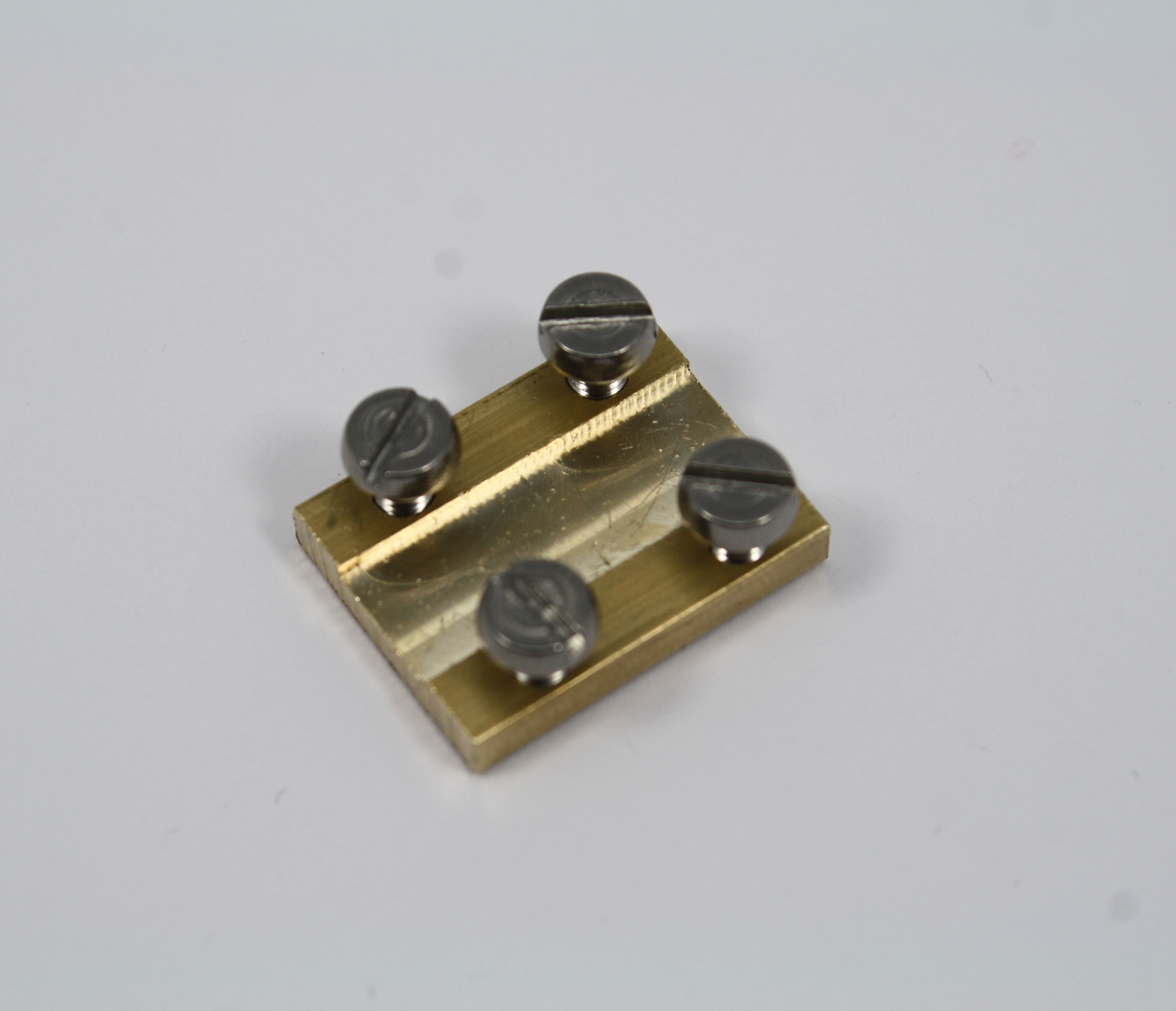 10 Schienenverbinder Spur G 19mm mit Nirosta Schlitzschraube