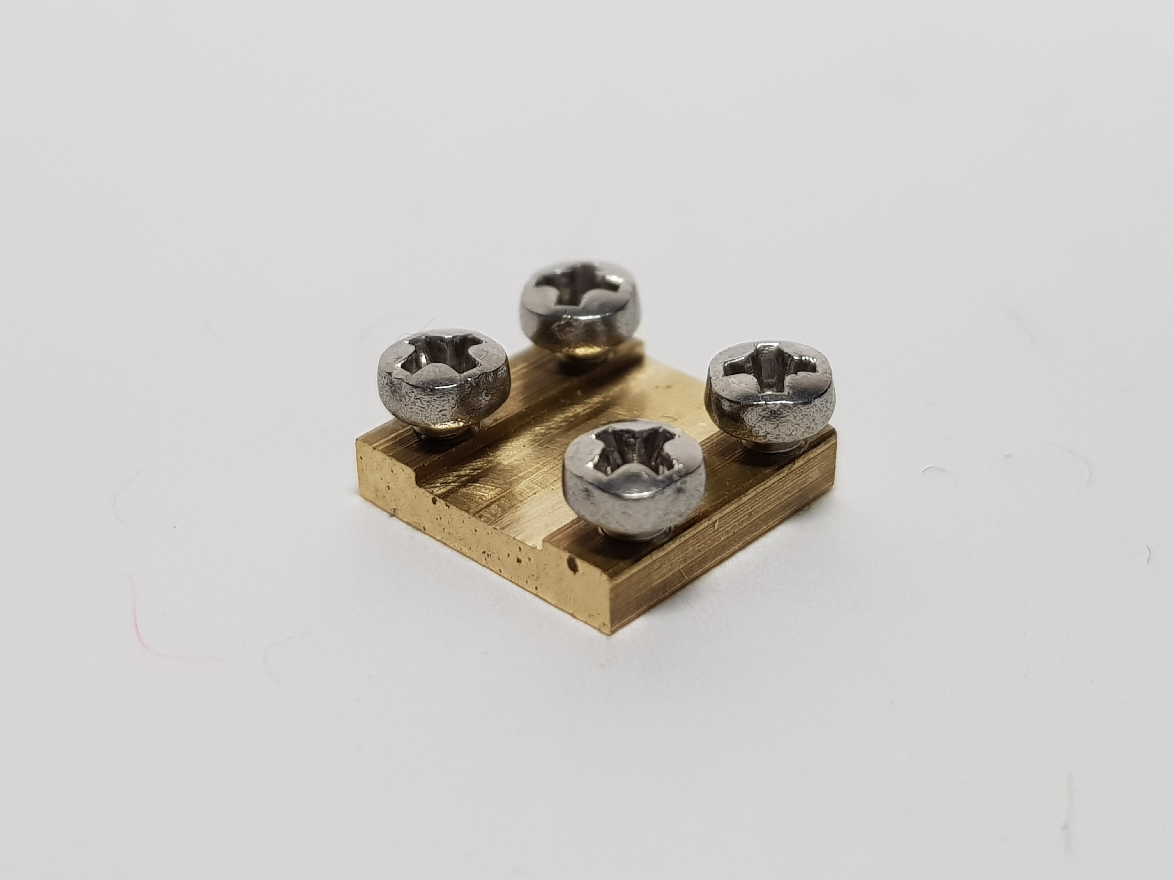 10 Schienenverbinder Spur 1 10mm mit Nirosta Kreuzschlitzschraube