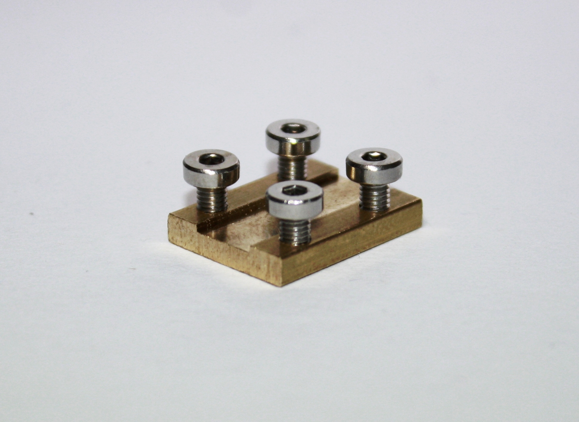 10 Schienenverbinder Spur G 19mm mit Nirosta Innensechskantschraube